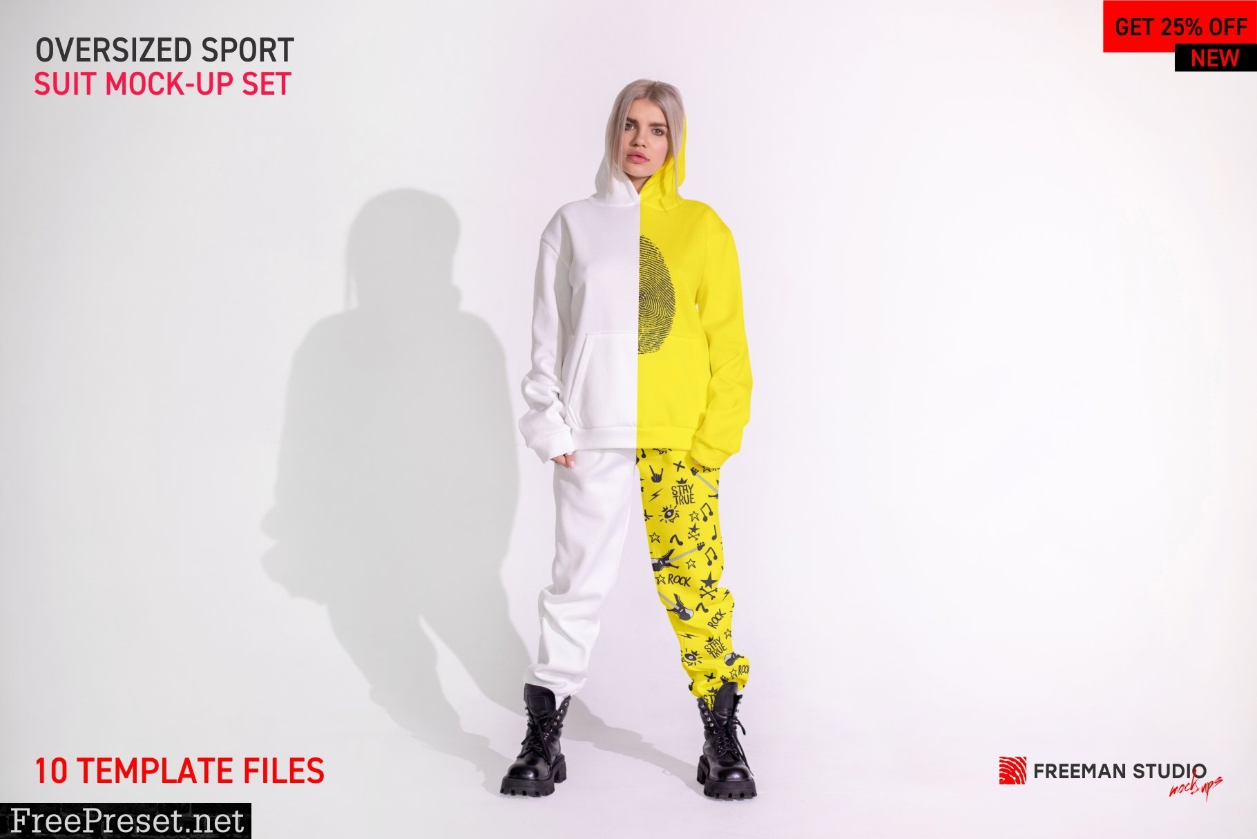 Oversized Sport Suit Mock-Up Set 5854984