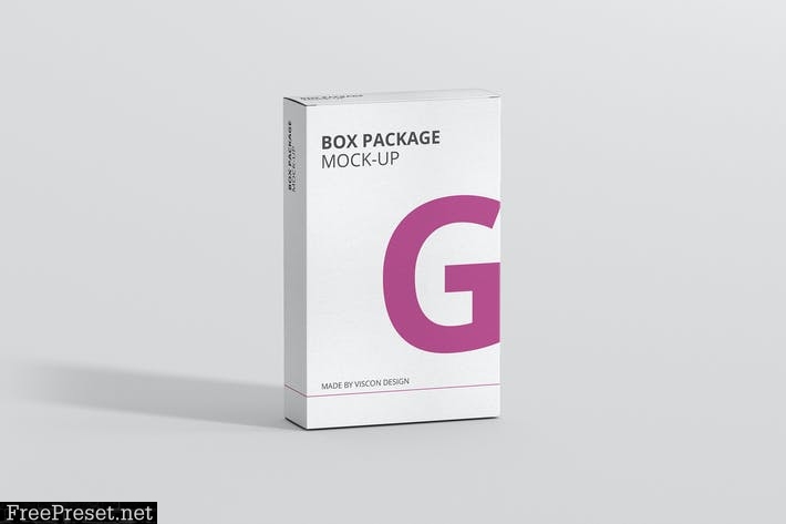 Package Box Mock-Up - Flat Rectangle CXGST9