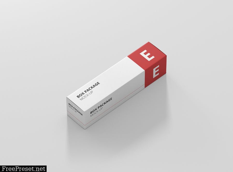 Package Box Mock-Up - Long Rectangle