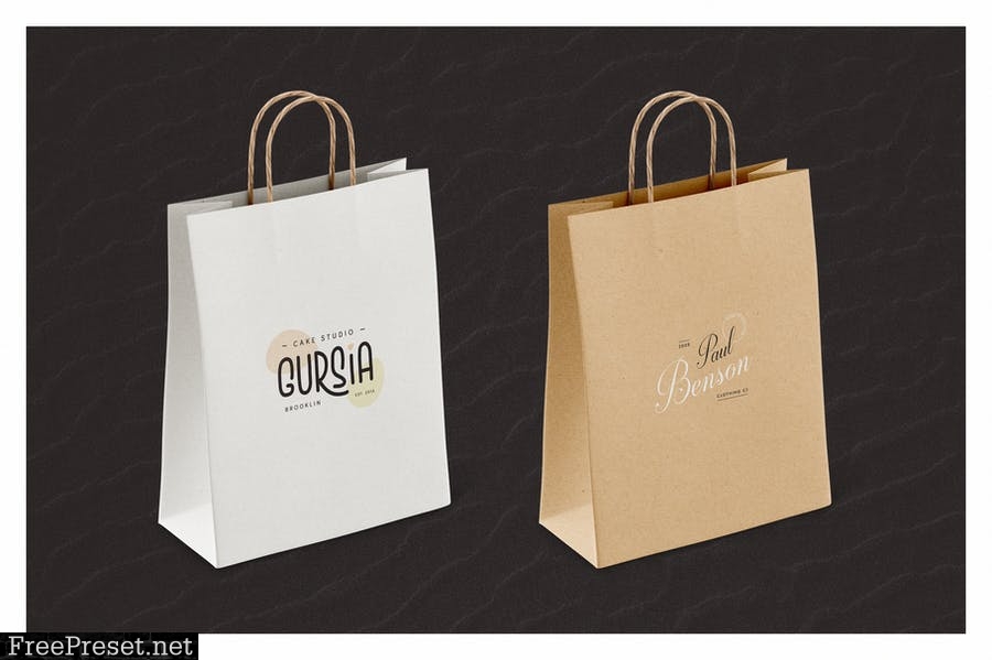 Paper Bag Mockup Set