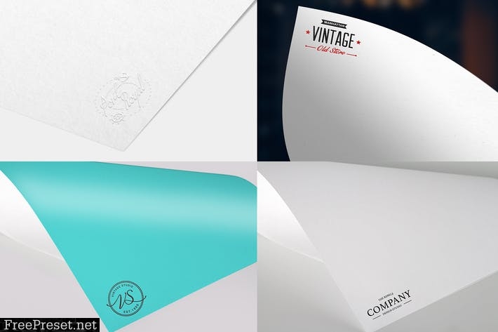 Paper Logo Mock Up Pack vol 01 CUM2WW