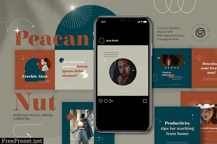 Peacan Nut Fashion Instagram Carousel AQBAKG3
