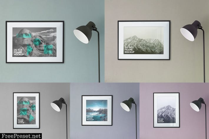 Photo Poster Frames Mockups vol.3