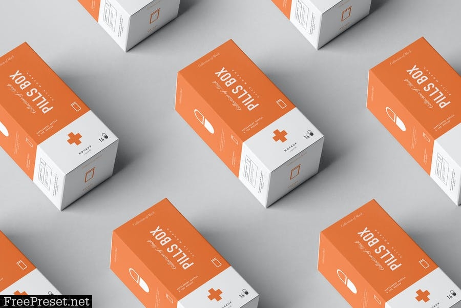 Pills Tube & Box Mock-up