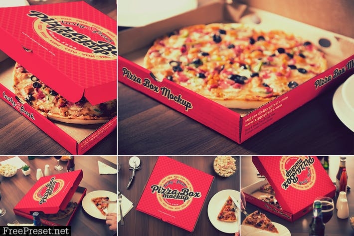 Pizza Packaging Mockups