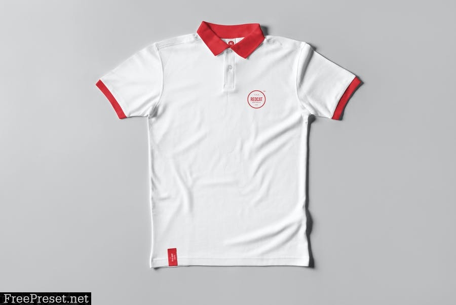 mock up polo shirt