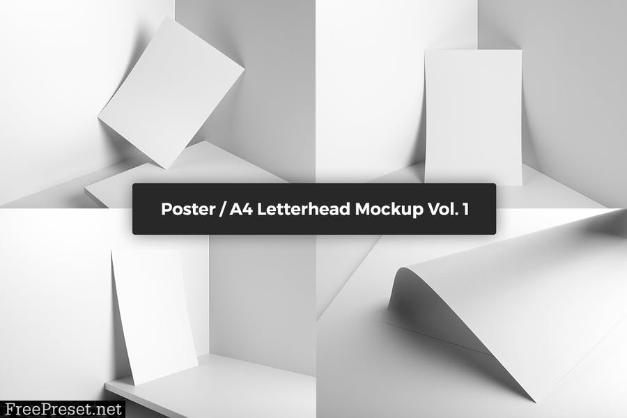 Poster / A4 Letterhead Mockup Vol. 1