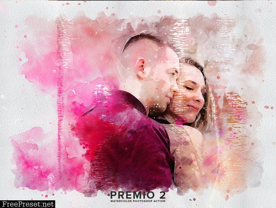 Premio 2 Watercolor Photoshop Action VPZQ9FE