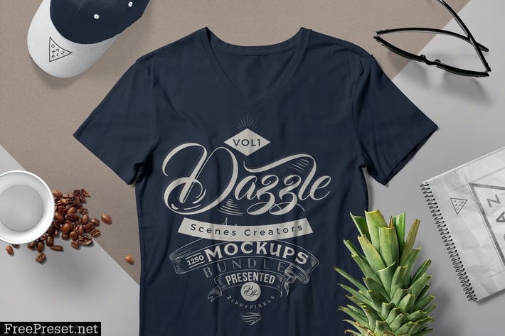 Premium Quality T-shirt Mockup Scenes TUJFU4