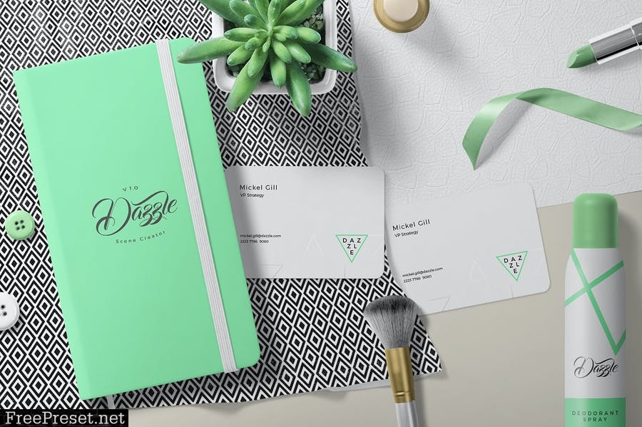 Premium Stationery Mockup Scenes 8XJ9TD