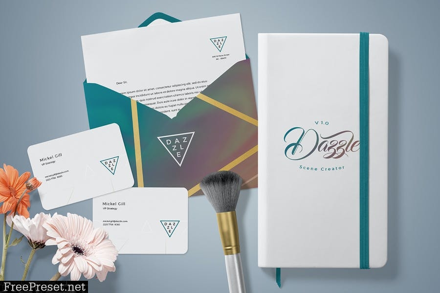 Premium Stationery Mockup Scenes 8XJ9TD