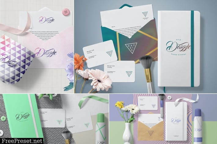 Premium Stationery Mockup Scenes 8XJ9TD