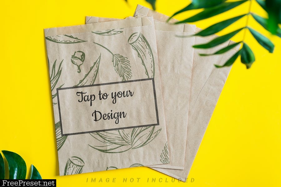 Presentation product Mockup on Yellow