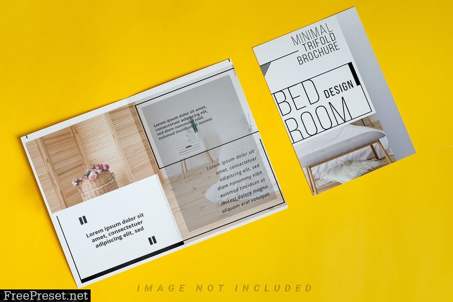 Presentation product Mockup on Yellow