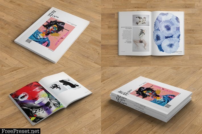 Print and Screen Magazine Mockups QUTPVR