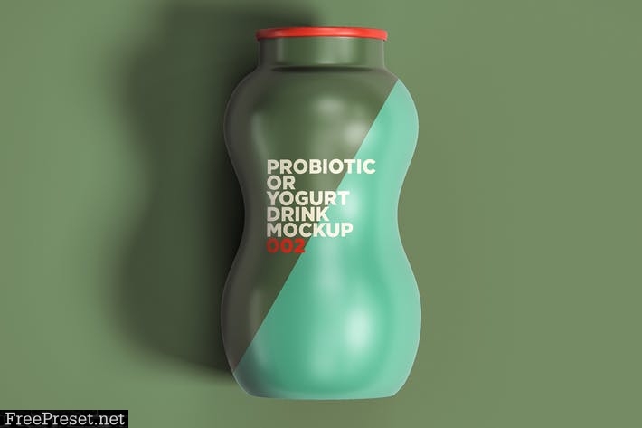 Probiotic Or Yogurt Drink Mockup 002
