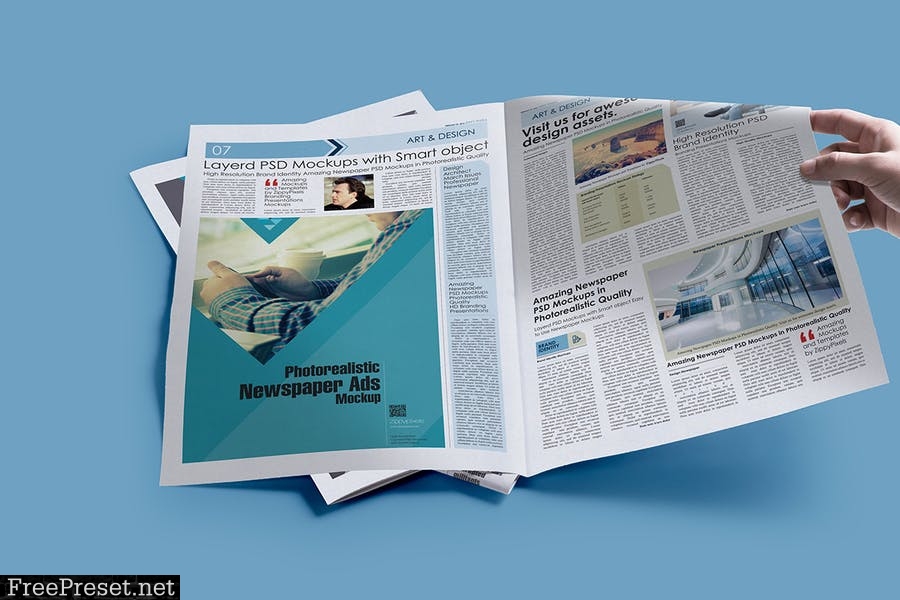 Professional Newspaper Psd Mockups