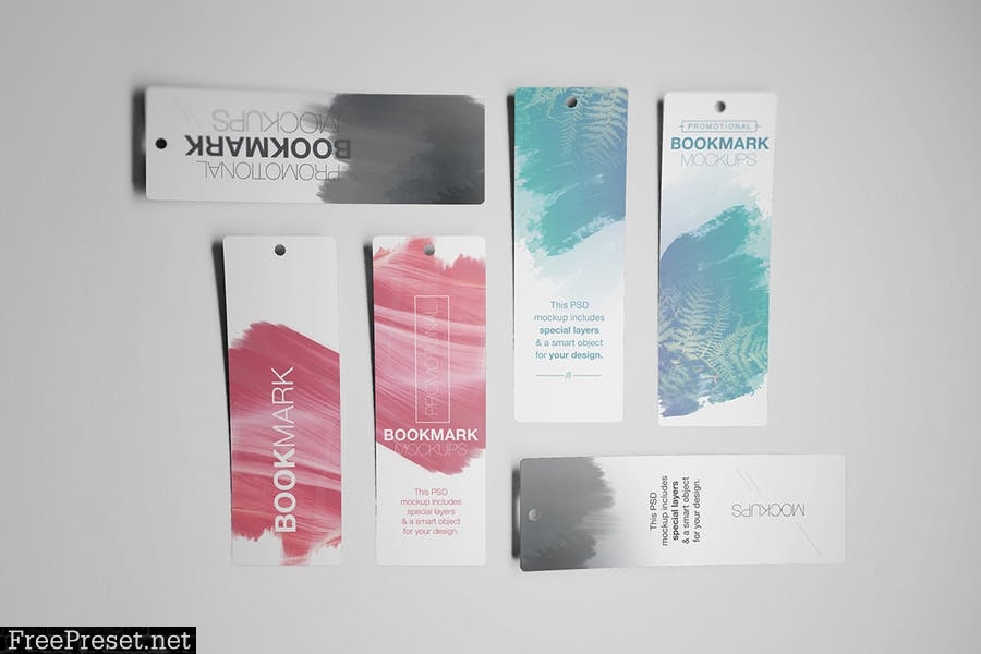 Promotional Bookmark Mockups Vol2