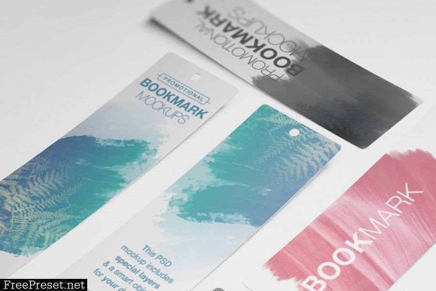 Promotional Bookmark Mockups Vol2