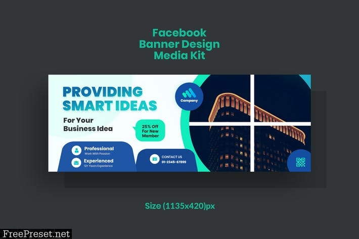 Promotional Facebook Banner, Corporate & Business P53QRT6