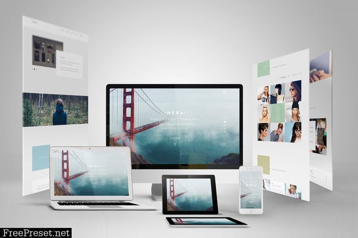 Psd Web Showcase Mockup 03