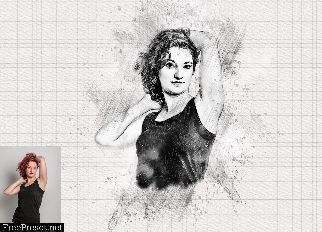 Real Sketch Art Photoshop Action 5990338