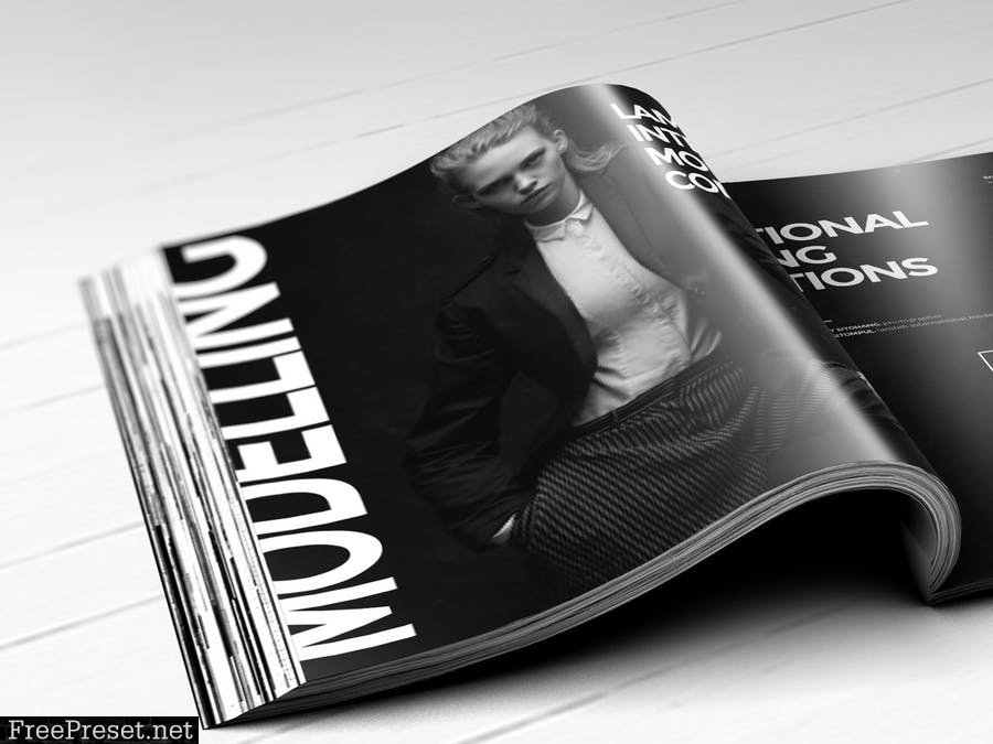 Realistic Magazine Mockups F7RGA9