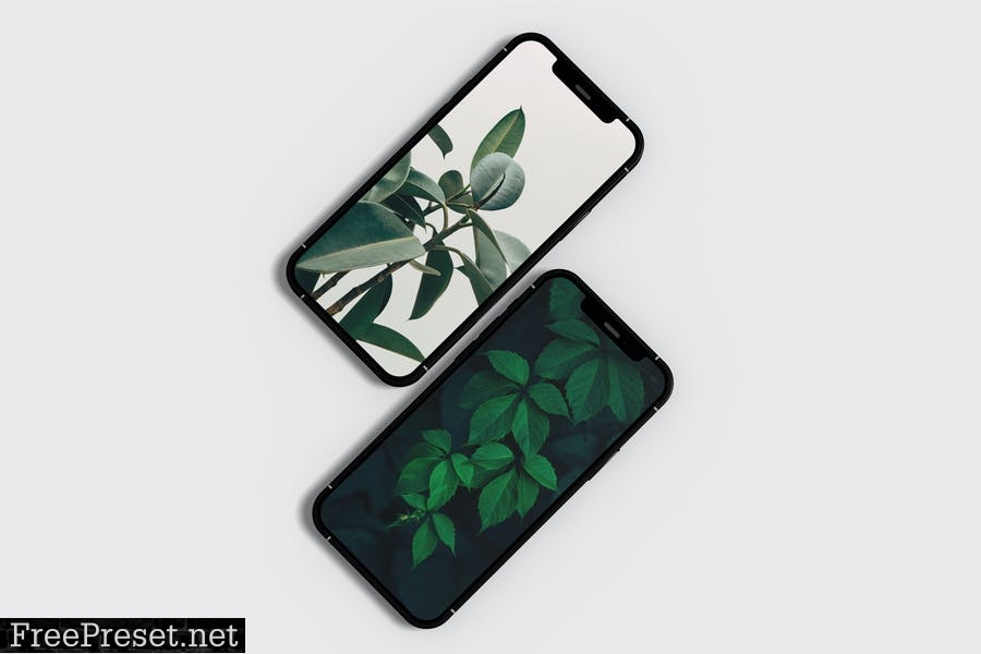 Realistic Screen Mockup iPhone 12