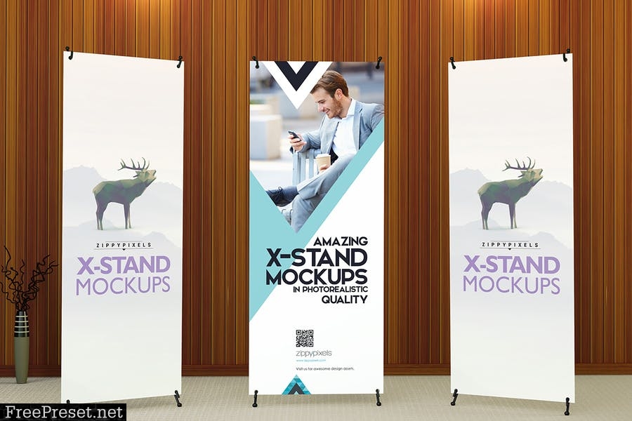 Realistic X-Banner Mockups TMNX8R