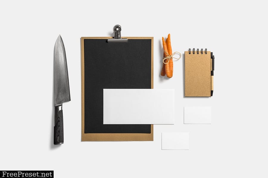 Restaurant & Bar Stationery Branding Mockup