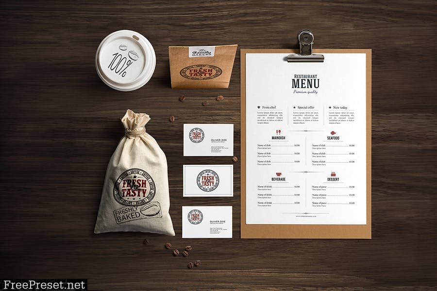 Restaurant Food Mockup ZUR24W