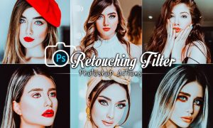 Retouching Filters Photoshop Actions CK2LXWX