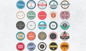 Retro Colorful Badges and Logos NQJUNY