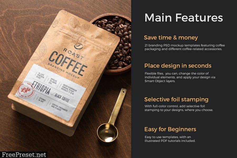 Roast – Coffee Branding Mockup Vol. 1