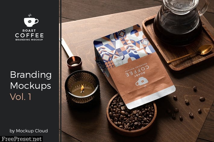 Download Roast - Coffee Branding Mockup Vol. 1