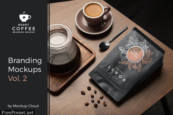 Download Roast - Coffee Branding Mockup Vol. 2