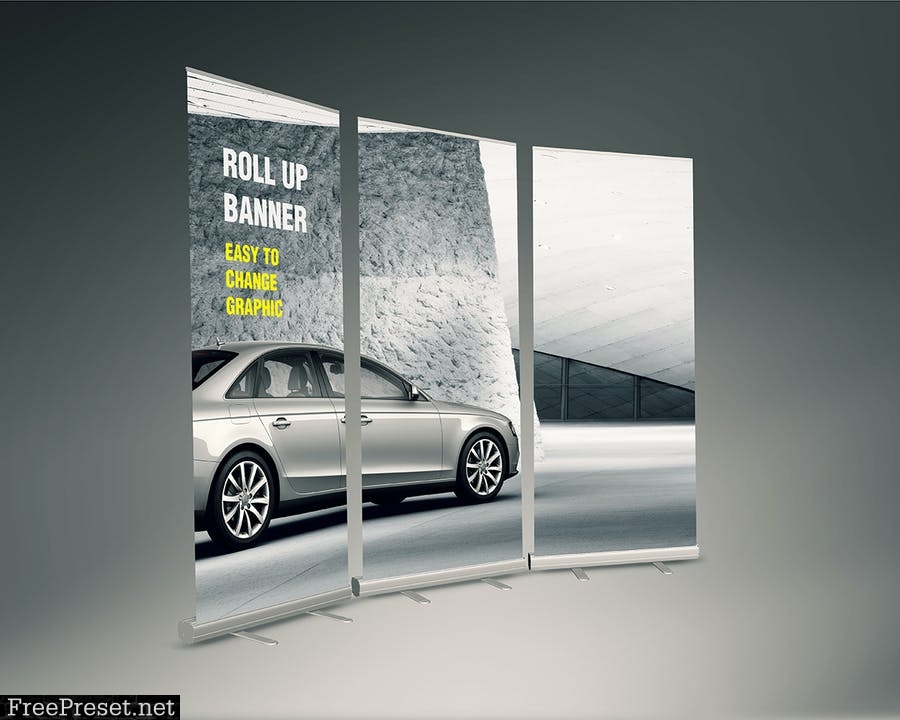 Roll-up Banner Mock-up M99583