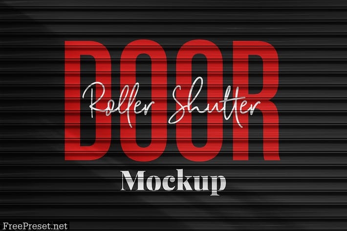 Roller Shutter Mockup