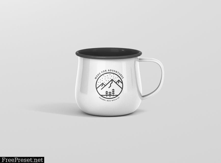 Round Enamel Mug Mockup  6CTCNP