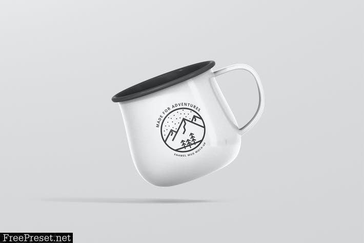 Round Enamel Mug Mockup  6CTCNP