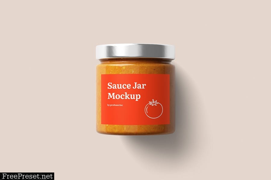 Sauce Jar Mockup