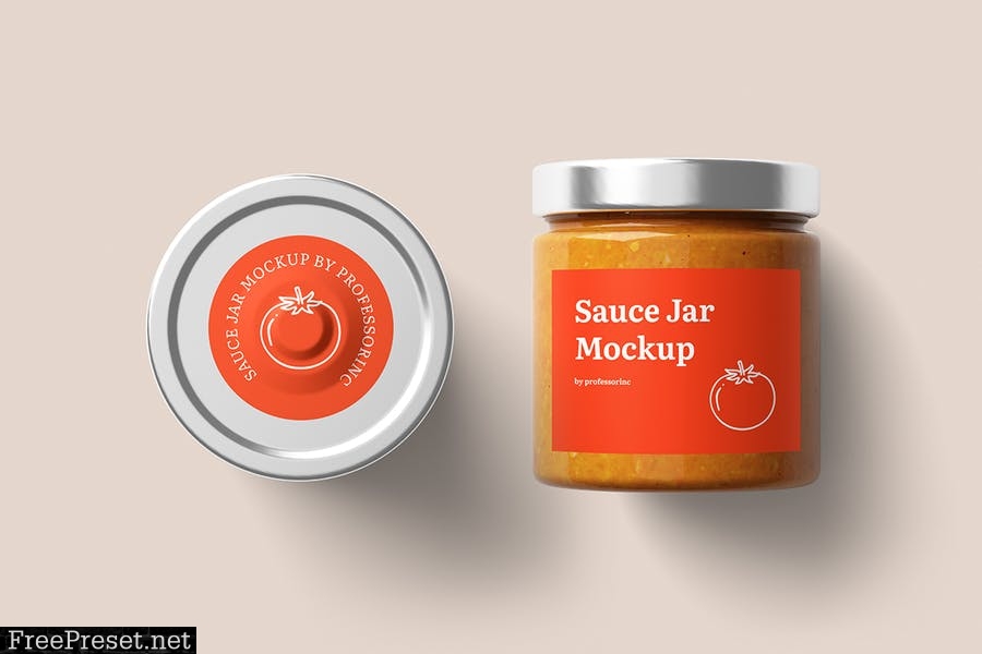 Sauce Jar Mockup