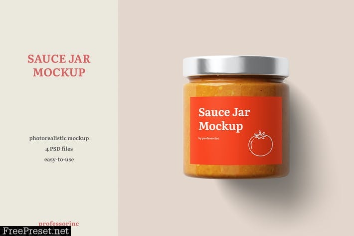 Sauce Jar Mockup