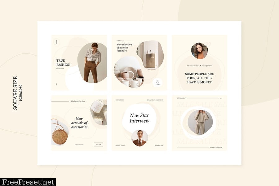 Selesta Nude Social Templates 3JCDLXH