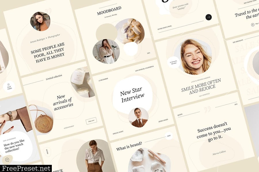 Selesta Nude Social Templates 3JCDLXH