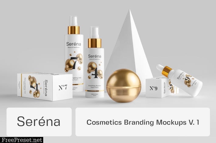 Serena – Cosmetics Branding Mockups Vol. 1