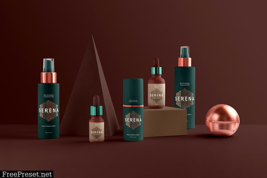 Serena – Cosmetics Branding Mockups Vol. 2