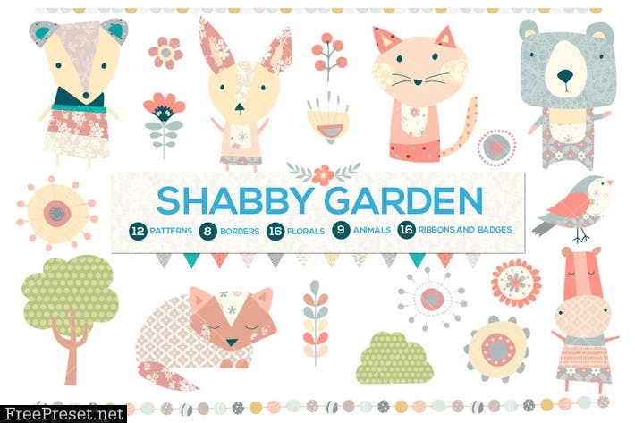 Shabby Chic Garden Bundle 8REDHY