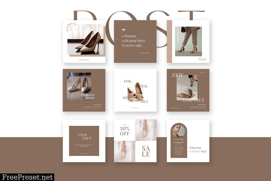Shoes Store Instagram Pack - Social Media DCKH78T
