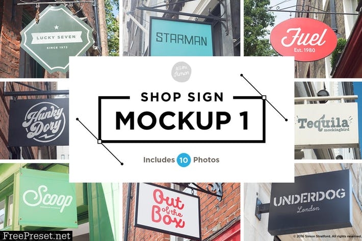 Shop sign mockups 1